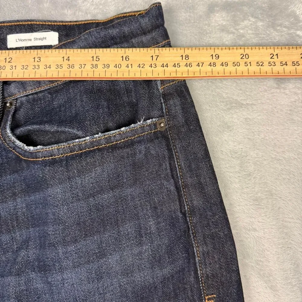 Frame Men's Navy and Blue Jeans